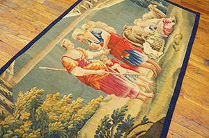 Antique Tapestry Rug - 18270 | European 3' 4'' x 6' 6'' | Multi, Origin France, Circa: 1780