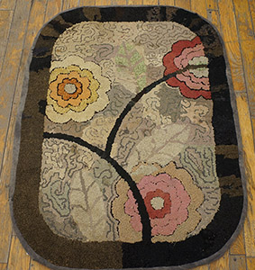 Antique American Hooked Rug Rug - 19295 | American  2' 2'' x 3' 0'' | Other, Origin USA, Circa: 1930