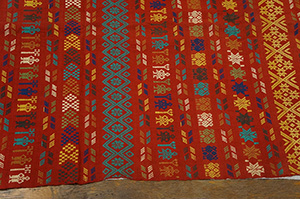 Antique Tapestry Rug - 20-2019 | European 8' 10'' x 11' 2'' | Red, Origin Sweden, Circa: 1890