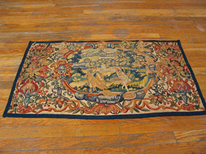 Antique Tapestry Rug - 21728 | European 2' 0'' x 3' 4'' | Multi, Origin Flemish, Circa: 1650