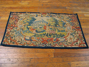 Antique Tapestry Rug - 21729 | European 2' 0'' x 3' 4'' | Multi, Origin Flemish, Circa: 1650