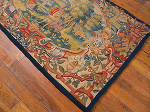 Antique Tapestry Rug - 21729 | European 2' 0'' x 3' 4'' | Multi, Origin Flemish, Circa: 1650