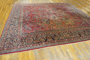 Antique Sarouk Rug - 23038 | Persian Formal 13' 8'' x 14' 0'' | Red, Origin Persia, Circa: 1920