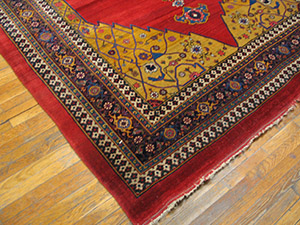Antique Bijar Rug - 2405 | Persian Formal 7' 8'' x 12' 4'' | Red, Origin Persia, Circa: 1880