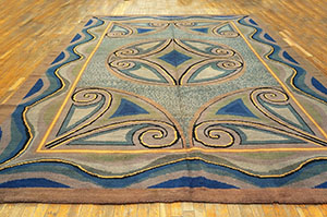 Antique Donegal - Arts & Crafts Rug - 40-3842 | European 9' 7'' x 14' 2'' | Ivory, Origin Ireland, Circa: 1900