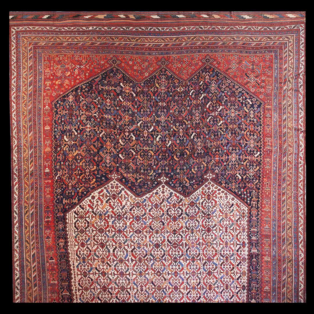 Antique Afshar Rug - 40-3836 | Persian Tribal 14' 0'' x 26' 6'' | Multi, Origin Persia, Circa: 1890